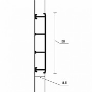 Aluminiowa listwa dekoracyjna MORINO F-ADPB1 rys