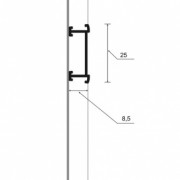 Aluminiowa listwa dekoracyjna MORINO F-ADBA1-tech