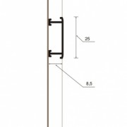 Aluminiowa listwa dekoracyjna MORINO F-ADPA1-tech