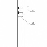 Aluminiowa listwa dekoracyjna MORINO F-ADPC1-tech