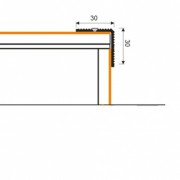 Listwa Kątownik Schodowy z Aluminium BORCK E-E0900-tech