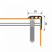 Listwa Kątownik Schodowy z PVC MYCK D-K0300-tech