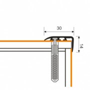 Listwa Kątownik Schodowy z PVC MYCK D-K0400-tech