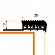 Listwa wykończeniowa aluminiowa 1-09177-tech