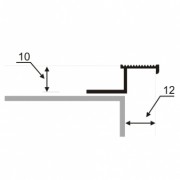 Listwa wykończeniowa aluminiowa 6-00615-tech